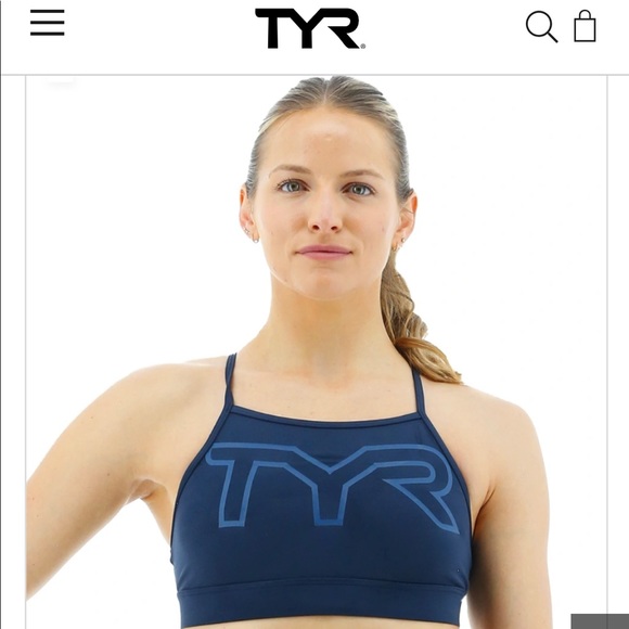 Medium - 2 for cost of 1 TYR High Neck Sports Bras - Picture 1 of 3